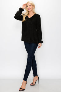 Abigail Suede Top