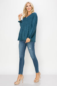 Abigail Suede Top