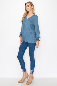 Abigail Suede Top