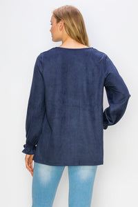 Abigail Suede Top