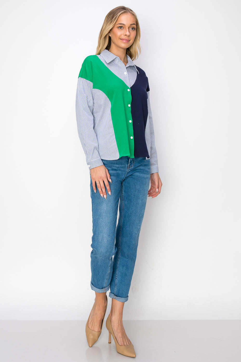 Wynn Colorblock Stripe Top