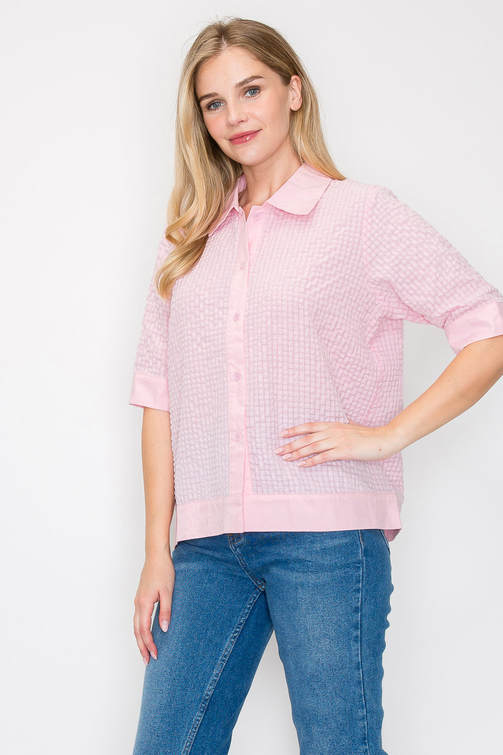 Wanessa Textured Cotton Top