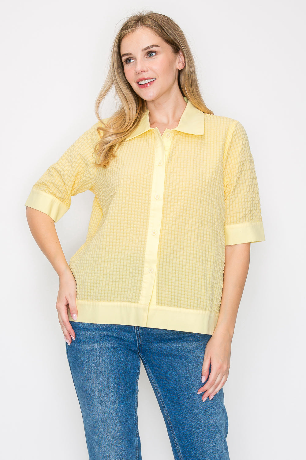 Wanessa Textured Cotton Top