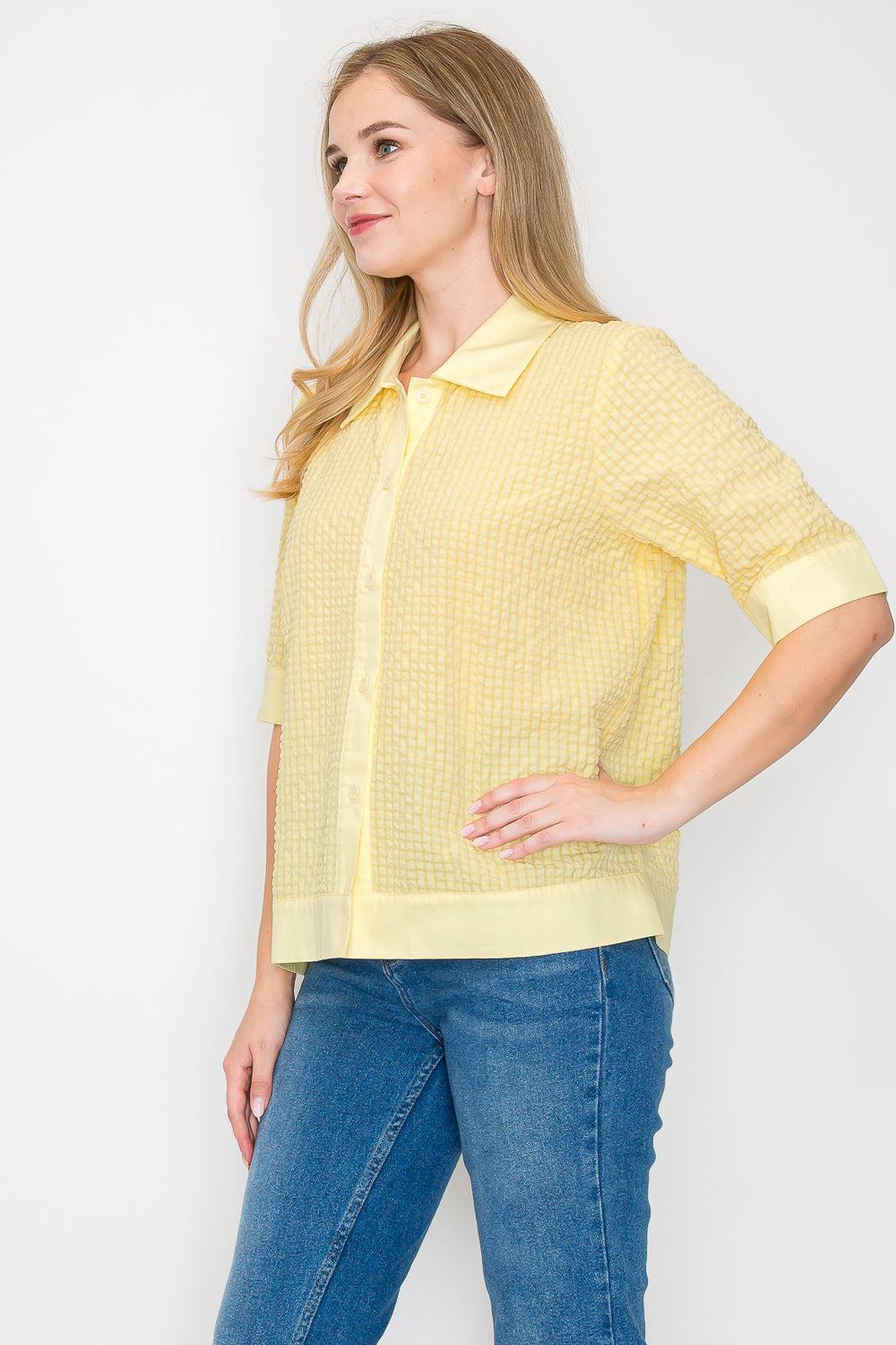 Wanessa Textured Cotton Top