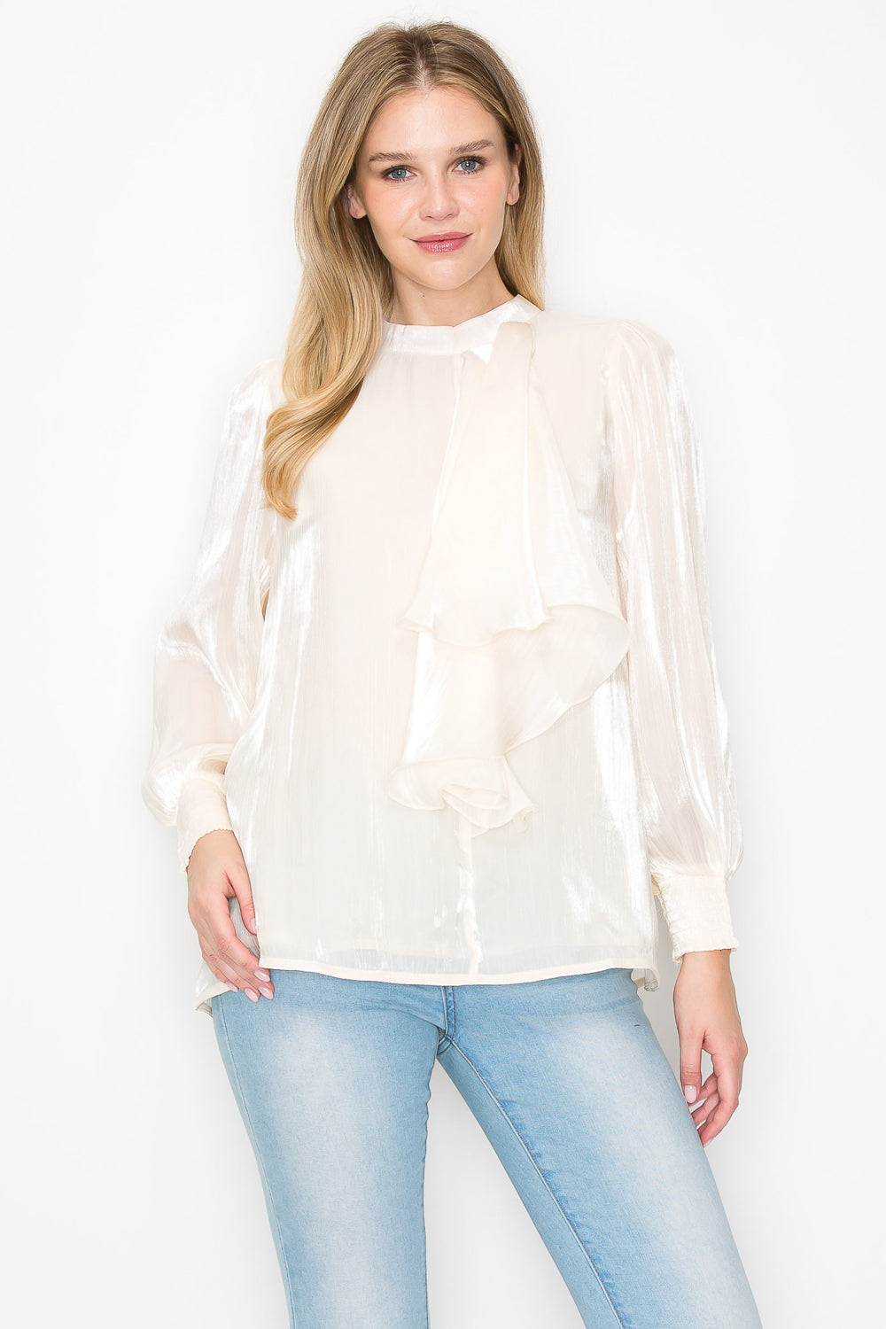 Wia Woven Shimmer Top