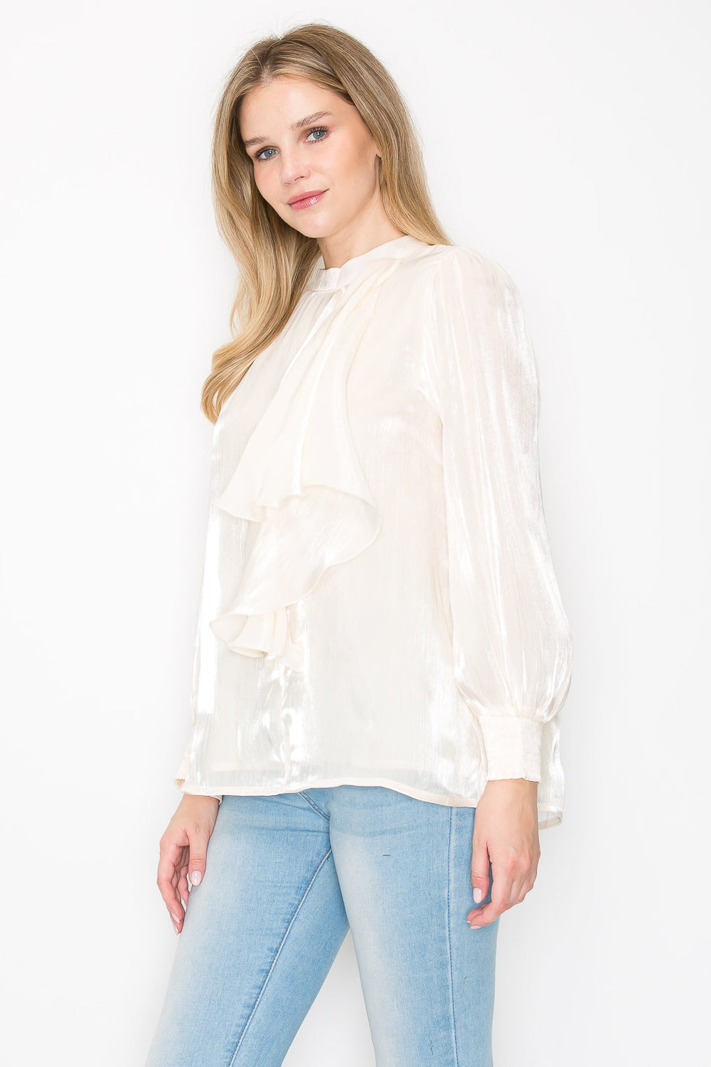 Wia Woven Shimmer Top