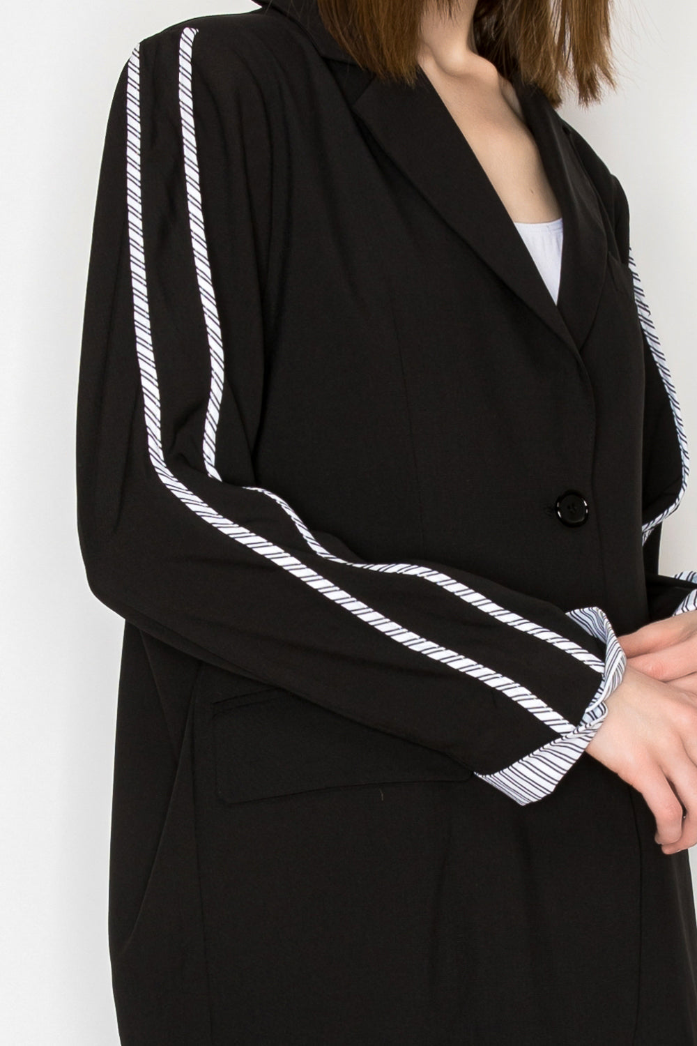 Mary Blazer Jacket with Stripes