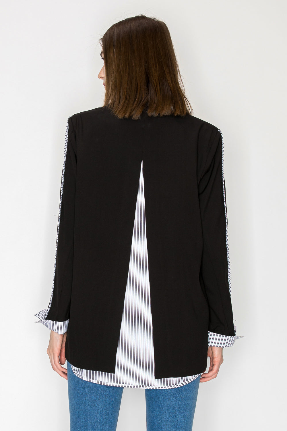 Mary Blazer Jacket with Stripes