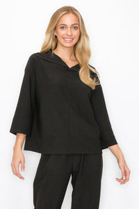 Kourtney Crepe Knit Top