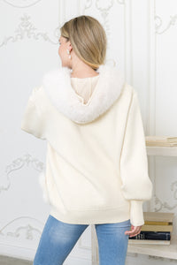 Skylar Knitted Fur Jacket