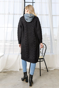 Seline Sweater Coat with Denim