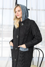 Load image into Gallery viewer, Seline Sweater Coat with Denim