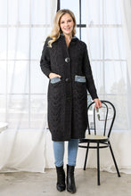 Load image into Gallery viewer, Seline Sweater Coat with Denim