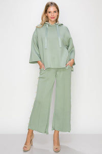 Farrah French Scuba Pearl Long Pant