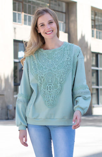 Rabiah Pointe Knit with Lace