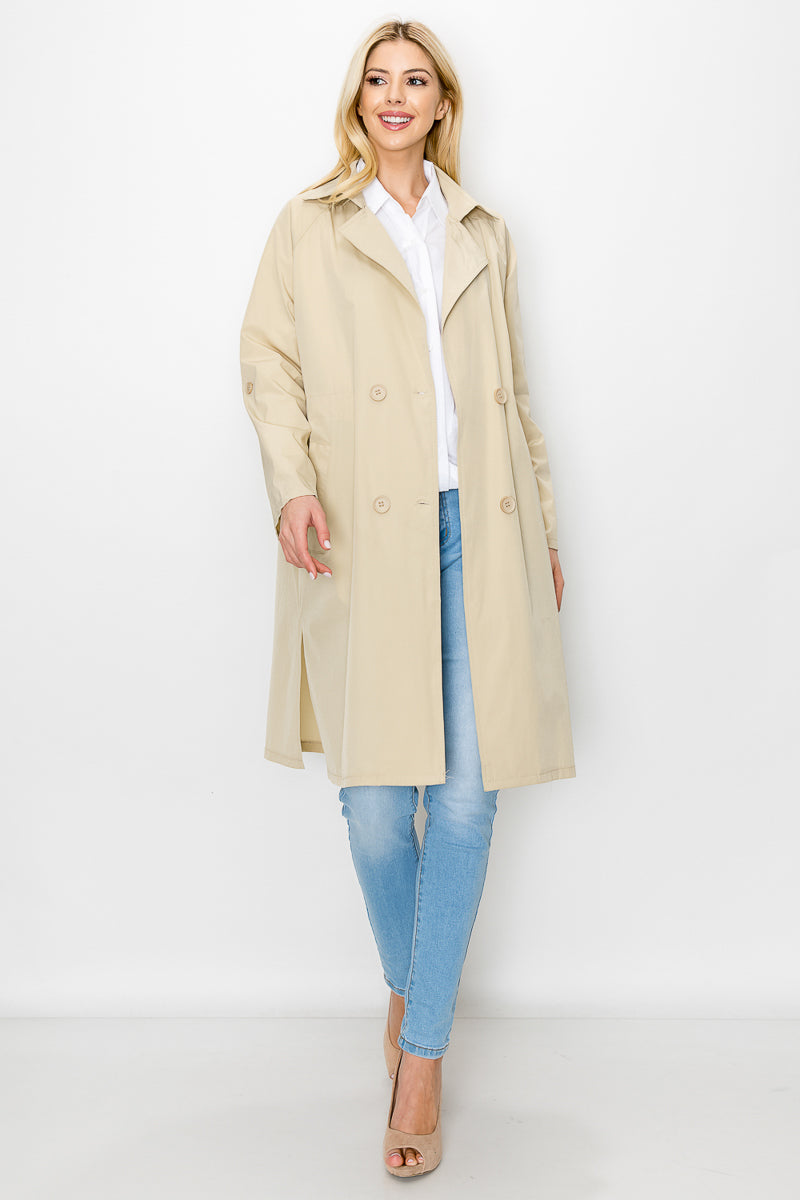 Jamia Woven Trench Coat